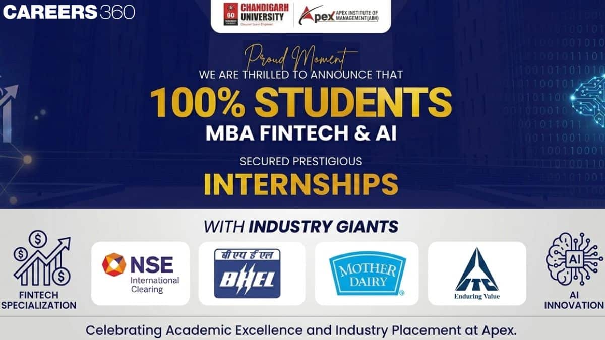 Chandigarh University's MBA FinTech & AI Achieves 100% Internship Success with Leading Companies in 2026